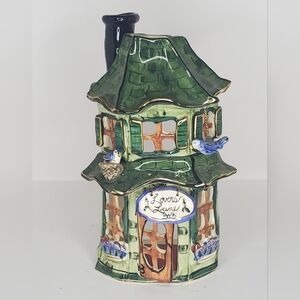Vintage 2003 Blue Sky Clayworks: LOVERS LANE B&B Tea Light Candle House